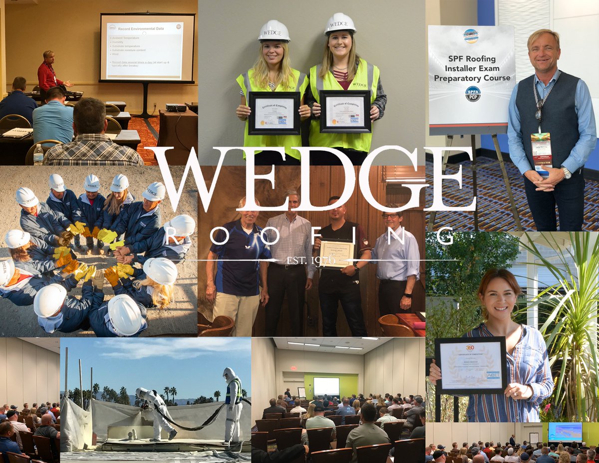 One of our greatest strengths at Wedge Roofing is our commitment to furthering the training and education of our staff and imparting our knowledge to the industry at large. 

#employeeeducation  #Wedgeroofing #nationalroofingweek #Sfbayarea #sfbayarearoofing @NRCAnews