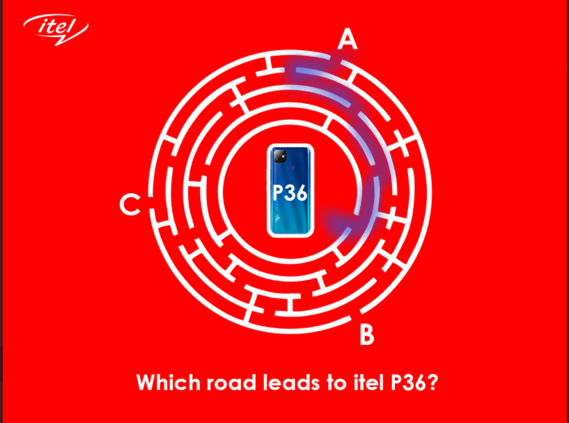 HorlaSheun's tweet photo. @itelMobileNG Road A leads to the Legendary Phone itel P36

#Brainteaser
#SmartphoneForEveryone https://t.co/O9WcpheqvN