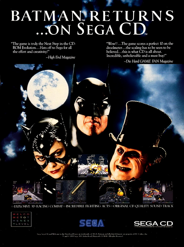 ManxRetro's tweet photo. Game: Batman Returns
Media: Magazine advert
Year: 1993
Platform: Sega CD

Buy this historic game at: https://t.co/r25J00ySGZ

#retrogames #retrogaming #retro #GamersUnite #retrogamer #Sega #SegaCD #Batman #MalibuInteractive https://t.co/ooFBjn5avk