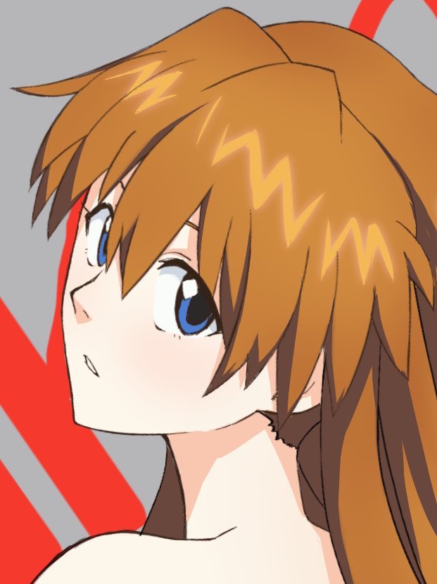 プラグスーツ半脱ぎアスカ #エヴァ破