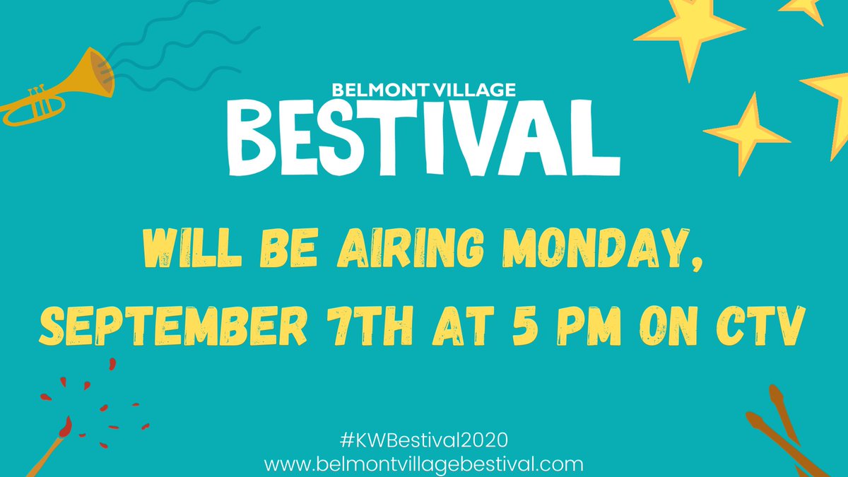 BESTIVAL IS GOING VIRTUAL!

On September 7th at 5pm, you will be able to watch a virtual Bestival event on CTV! 

Mark your calendars, &amp; tell your friends! Spend your labour day celebrating  virtual Bestival 2020!

You can find more information on our FB, Instagram, or website!