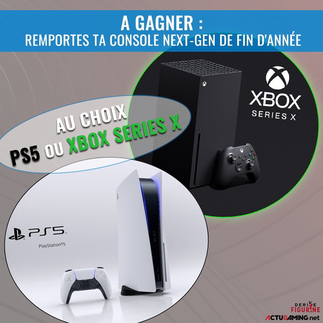 DeriveFigurine's tweet photo. #Concours Pour fêter le premier AG French Direct, Remportes la console Next Gen de ton choix :

🎮 #PlayStation5
ou
🕹️ #XboxSeriesX

Pour jouer, c'est par ici 🔥▶️ https://t.co/XIO5qclwOI

Pensez à Follow @ActuG + @DeriveFigurine et #RT ce tweet 😋 https://t.co/kl19omVX1T