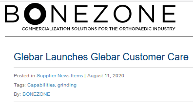 Thank you to our friends at <a href="/OMTEC_BONEZONE/">OMTEC_BONEZONE</a> for featuring #GlebarCustomerCare in their latest e-newsletter!
glebar.com/glebar-custome…
...
#Glebar #centerlessgrinding #ECG #Orthopedics #medicalmanufacturing #CustomerService
