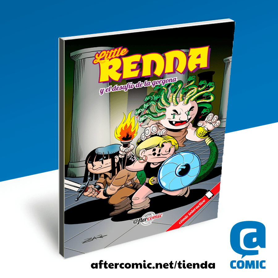 AfterCOMIC's tweet photo. "Little Renna y el desafio de la gorgona" es nuestro primer #comic #juvenil Mezcla el arte secuencial con pasatiempos y códigos QR que amenizan la lectura a los peques. #littlerenna #littletoon #fantasia
Lo puedes comprar en el siguiente enlace:
https://t.co/8ShlleX2JK https://t.co/0ScLXk6YZf
