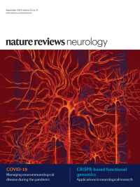 <a href="/NatRevNeurol/">Nat Rev Neurology</a> September is out and there are a number of items I'm looking forward to reading...