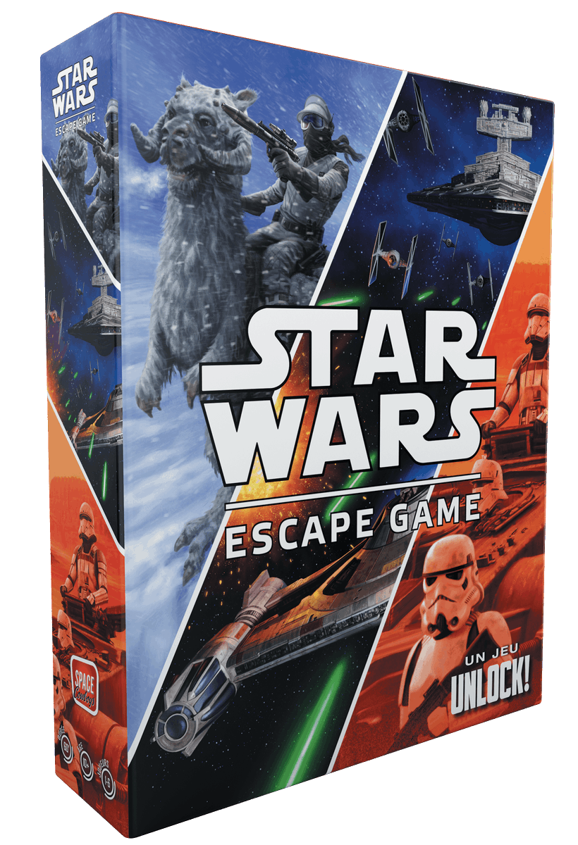 devoreur's tweet photo. 🔐 💫 La saga Unlock! continue et se déploie dans l'univers Star Wars. Notre critique de cette nouvelle boîte intersidérale https://t.co/KfMIKu8gHQ #j2s #unlock #StarWars poke @SpaceCowboys1 https://t.co/vUxjr0gWz0