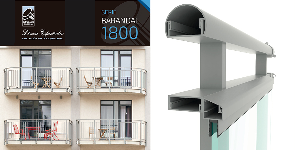 extmet's tweet photo. Serie 1800 · Fabricación de barandales
¡Descarga el catálogo! https://t.co/7CMUxuPkAL
• Pasamanos rectangulares y redondos
• Postes 40 x 20 mm
• Corte de perfiles 90º
• Cristales templados o laminados
• Ensambles 30º, 45º , 90º
ventas@extmet.com
#Barandal #LíneaEspañola💙 https://t.co/uxEYRm2cnl
