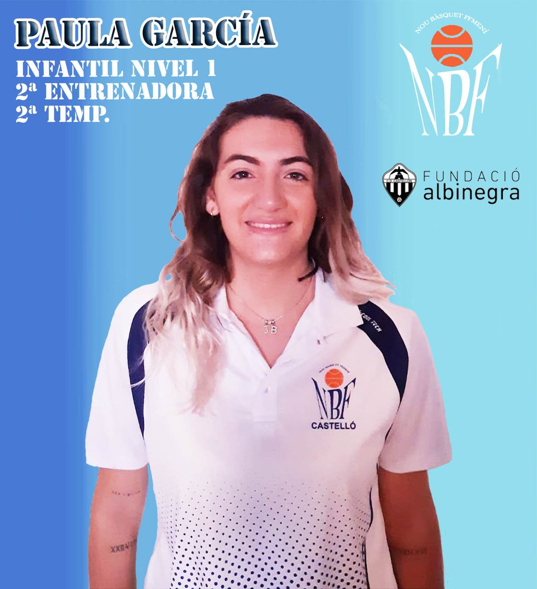 NBF_Castello's tweet photo. SALVA MARTÍNEZ COGE LAS RIENDAS DEL INFANTIL NIVEL 1

Salva Martínez renueva por 3er año en el Club y se hará cargo de nuestro Infantil Nivel 1, después de un muy buen año con la misma generación en Preferente.

A su lado, Paula García ejercerá de 2º entrenadora.

#AmuntNou
#PPO https://t.co/3BcnTOANe7