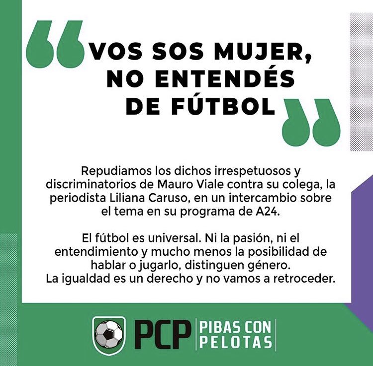Repudiamos los dichos de Mauro Viale, contra su colega la periodista Liliana Caruso.