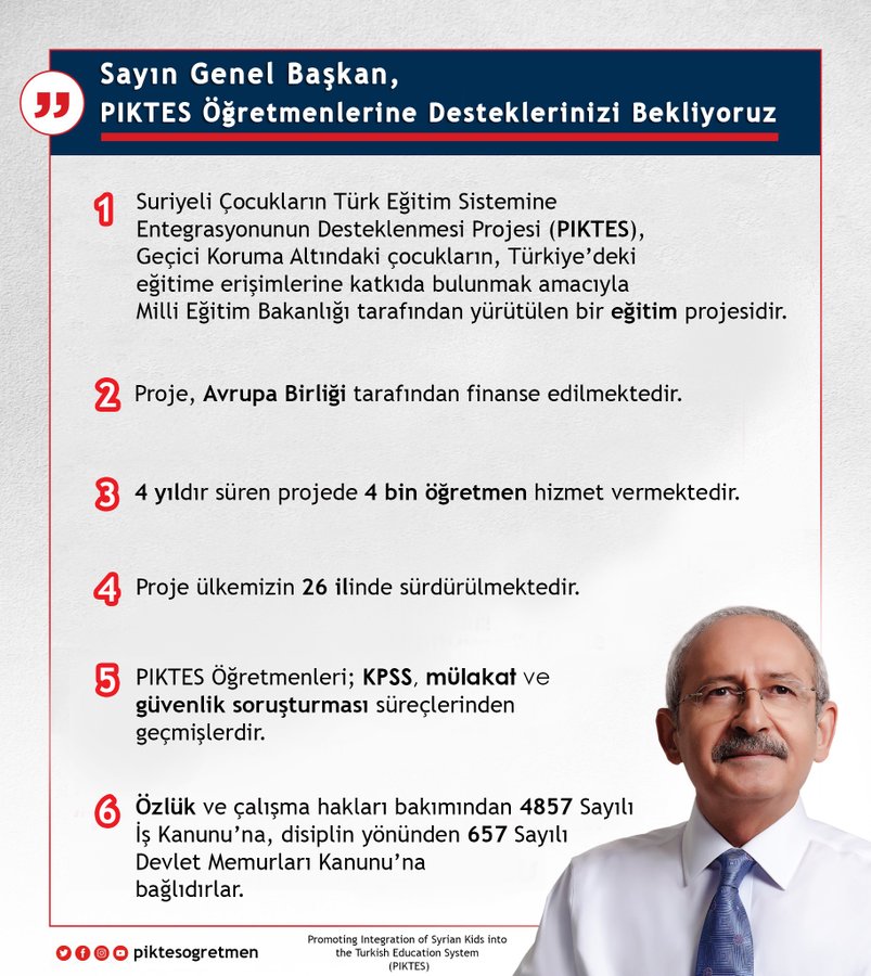 Emektar #piktes öğretmenleri için 
#PiktesÖgrtKadroHaktir diye haykırmaya devam edeceğiz. Öğretmenlerimizin özlük hakları ve çalışma koşullarının iyileştirilmesi, kadrolarının verilmesi için mücadelemiz sürüyor. <a href="/piktesogretmen/">#PIKTES ÖĞRETMENLERİ 🇹🇷🇪🇺</a> <a href="/ziyaselcuk/">Ziya Selçuk</a> <a href="/tcmeb/">Millî Eğitim Bakanlığı</a>