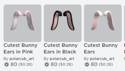 Dani 1 Gojo Fan On Twitter The Bunny Set Is Now Live Check Out The New And Improved Bunny Tail Along With The Matching Ears Links Below Roblox Robloxdev Robloxugc - bunny ears roblox code