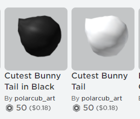 Dani On Twitter The Bunny Set Is Now Live Check Out The New And Improved Bunny Tail Along With The Matching Ears Links Below Roblox Robloxdev Robloxugc Https T Co Dmrzsjdbrx - black bunny tail roblox
