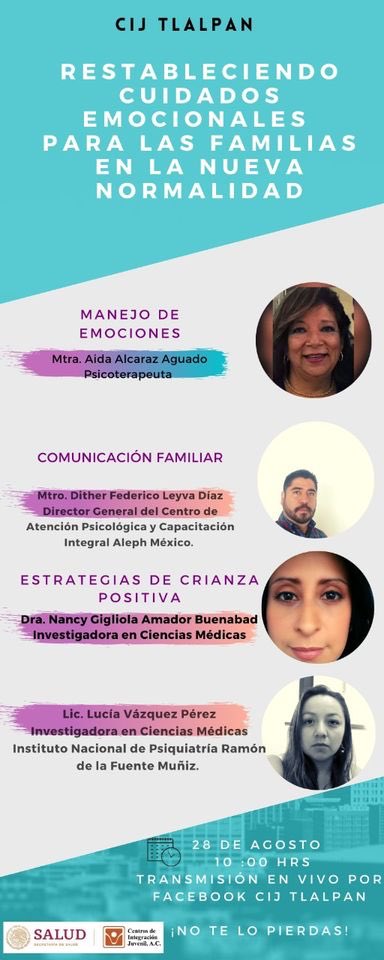 CIJ_Adicciones's tweet photo. “Restableciendo cuidados emocionales para las familias en la nueva normalidad” 👨‍👩���👦

 Se parte del #FacebookLive que #CijTlalpan tiene para ti. 

🗓 28 de agosto
⏰ 10:00 hrs.
📲 https://t.co/k6YvDB1Asi

¡No te lo pierdas!👇🏽 https://t.co/Wx93hYoh8v