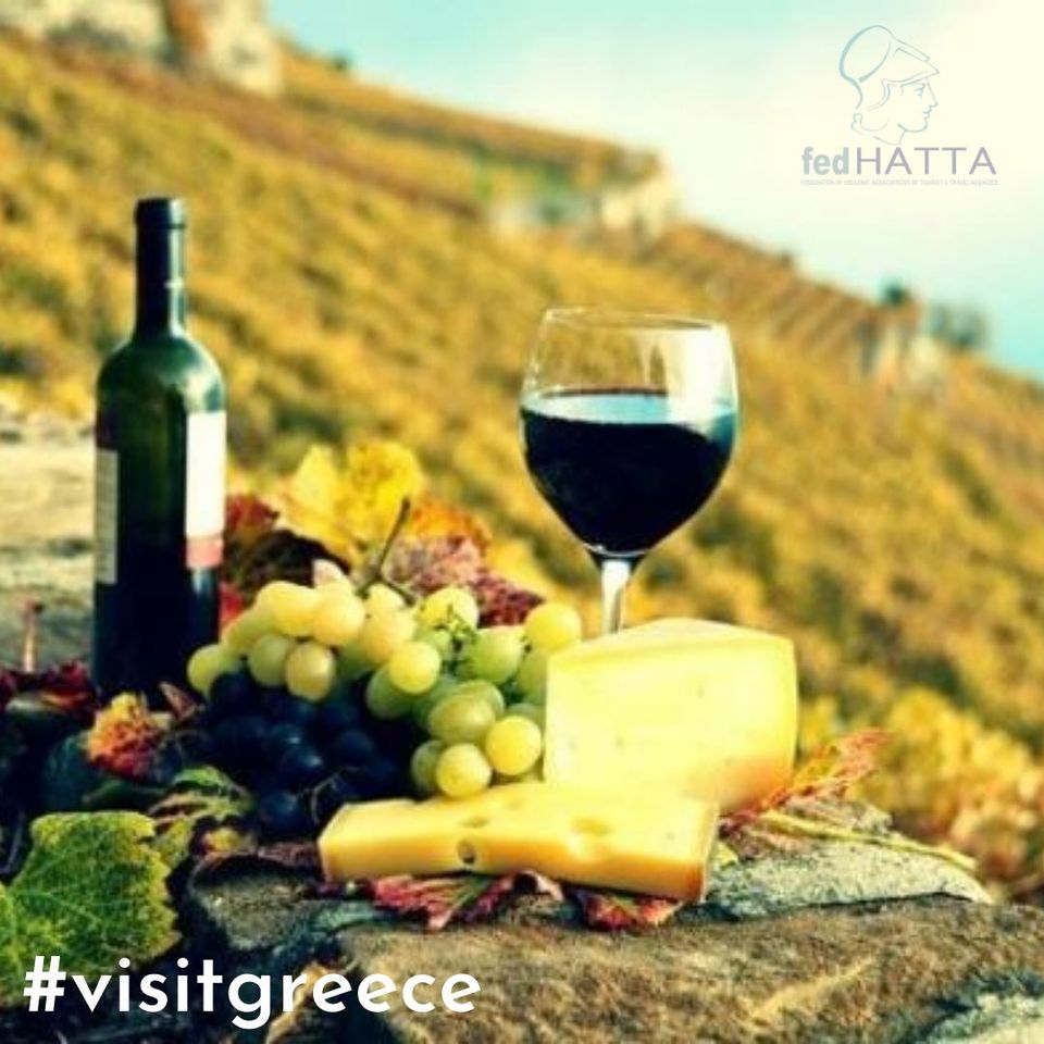 🍾The tradition of #wine_making is a long and rich one in Greece.
Wine – the gift of god Dionysus - is associated not only with the nutritional habits of Greeks, but also with religious and popular traditions connected with their cultural heritage.

#ASTAGlobalLive #visitgreece