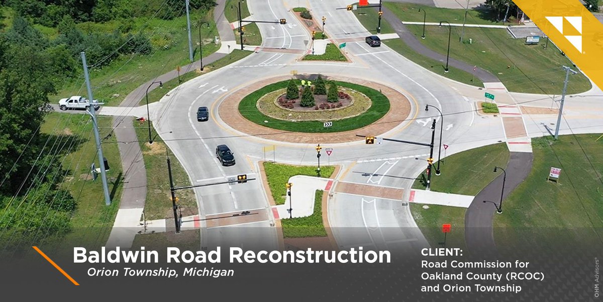 OHMadvisors's tweet image. Transformed corridor will relieve delays, enhance safety in @oriontownship, #Michigan: buff.ly/2W2EzUa. Thanks for the partnership, @oaklandroads!

#roundabouts #roundaboutdesign #engineering