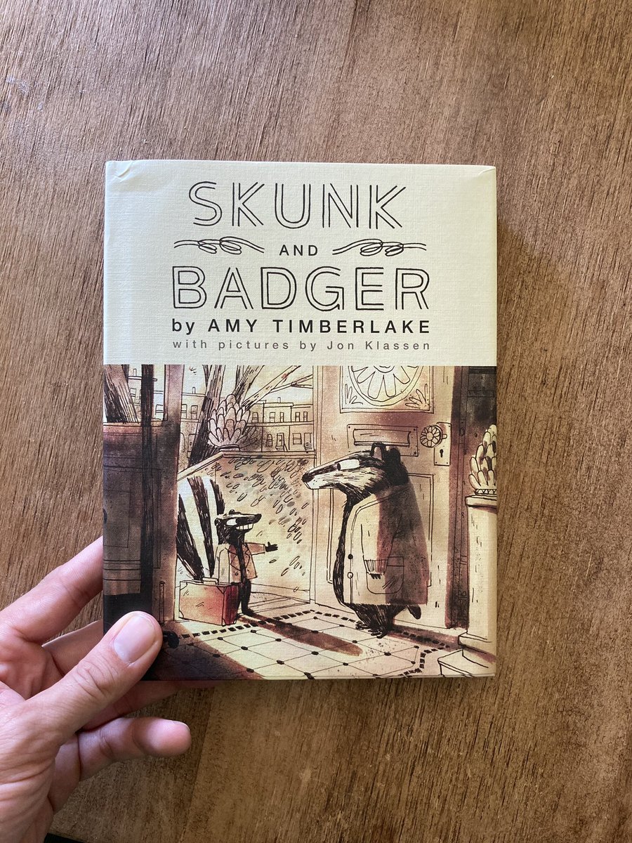 Algonquin Books is doing a pre-order campaign for the Skunk and Badger book! Submit a receipt and you get a print of an interior illustration a bookplate signed by @amytimberlake & me, & other stuff! details! https://t.co/T273KwR1uH 