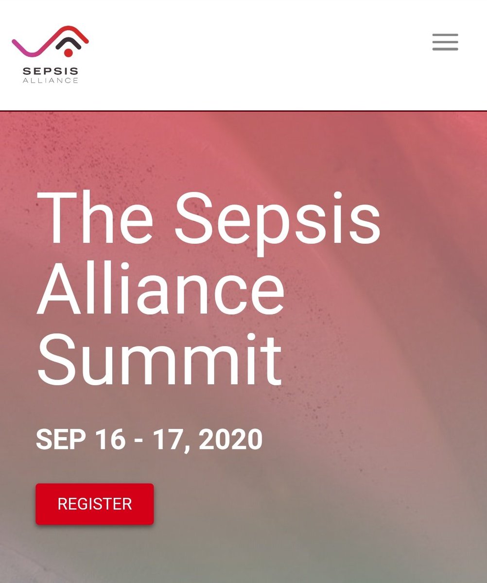 A fantastic line-up of sessions at the inaugural #SepsisAllianceSummit this September #PedsICU

@SepsisAlliance @WFPICCS @yourICM
@Crit_Care @PALISInet

@CHW_PICUFellows @CHOP_CCMFellows
@MottPICU @HopkinsMedicine
@PICUFellows_UMD
@UVA_PICU

Register at 👉🏼
sepsissummit.org
