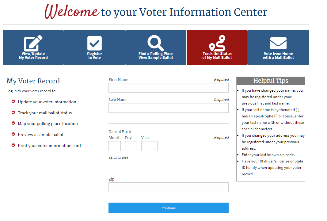 RISecState's tweet photo. Did you know you can check the status of your mail ballot online? Just go to https://t.co/ur3iNQN5Xu
#BeAVoter #VoteFromHomeRI https://t.co/ynLZPWyRDR