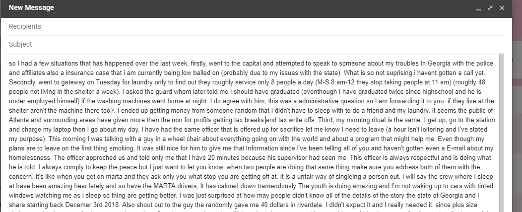 joyceileensmith's tweet photo. @MARTASERVICE @MARTAPolice @KeishaBottoms @georgiagov @GovKemp questions: Is a attorney allowed 2 settle both sides of a case even tho they only took 1 part (help was needed B4 when I 1st told U) is it ok 4 the Opposing counsel &amp; them 2 talk/settle a case over lunch? #oldfriends https://t.co/eeZF67thcn