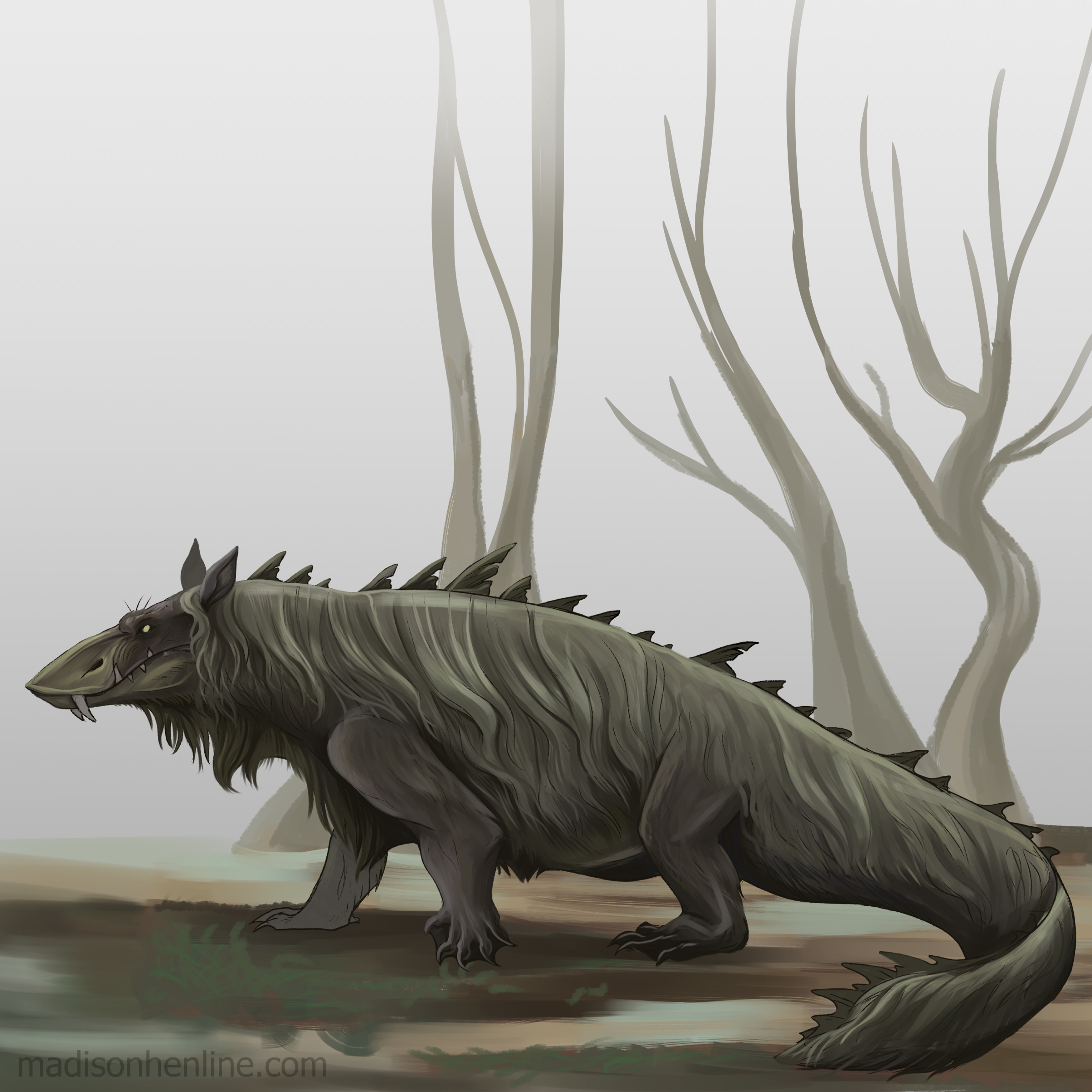 rhunevild on Twitter: "The Bunyip, a strange, shaggy creature that roams  Australia\