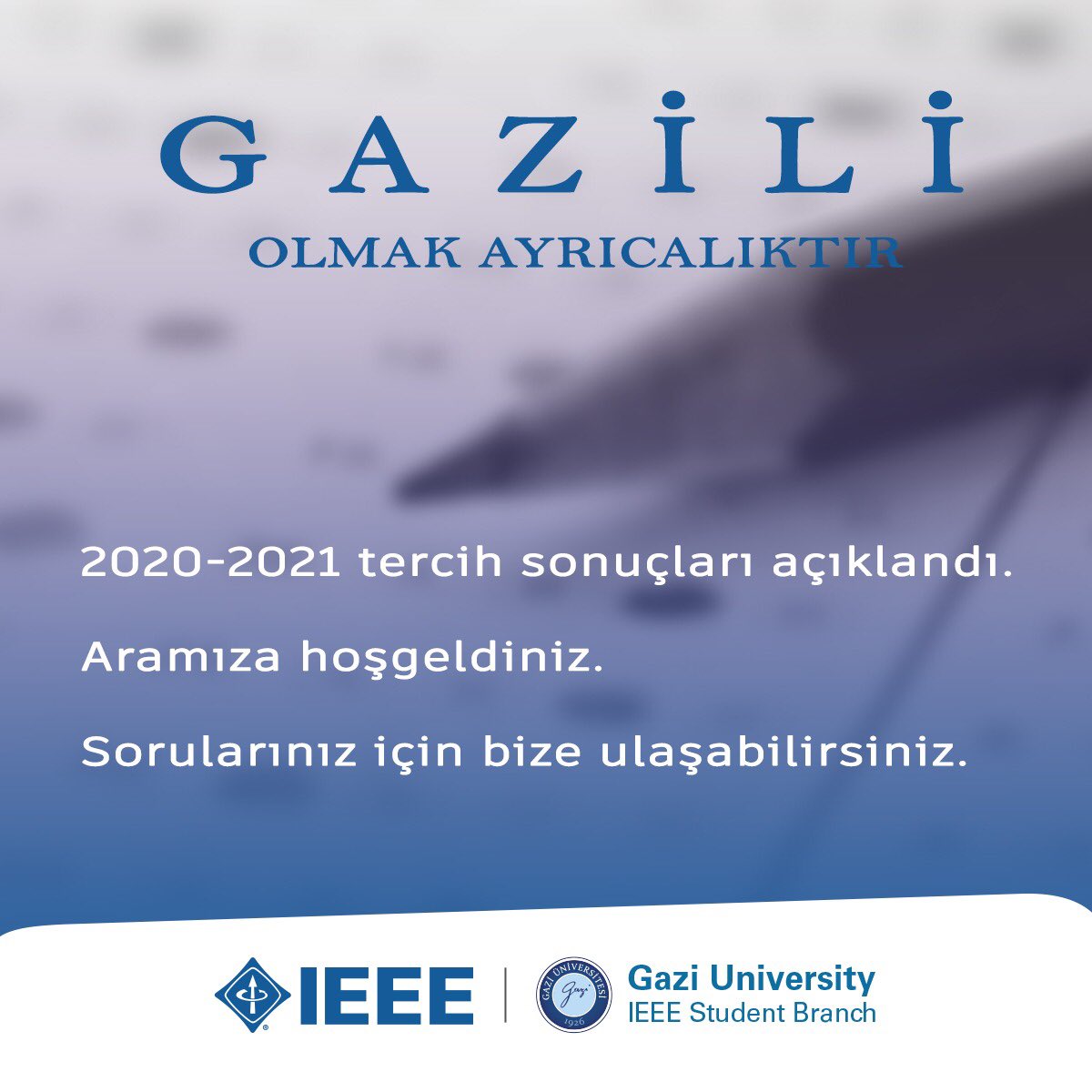 Aramıza hoşgeldin Gazi’li. Soruların için bekliyoruz!

#gaziieee