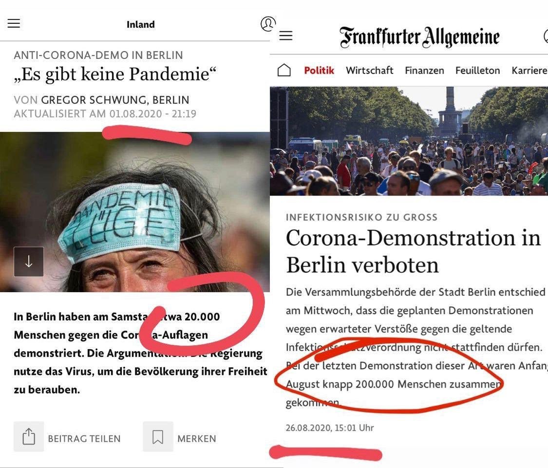 DerUnglaeubige's tweet image. #b2908 #Demoverbot
Krass!😂
Es ist amtlich, sie haben alle verarscht!
Die Berliner Versammlungsbehörde gibt zu das auf der Demo am #b0108 um die 200.000 Teilnehmer waren.
⏬⏬⏬⏬⏬🔽⏬🔽⏬