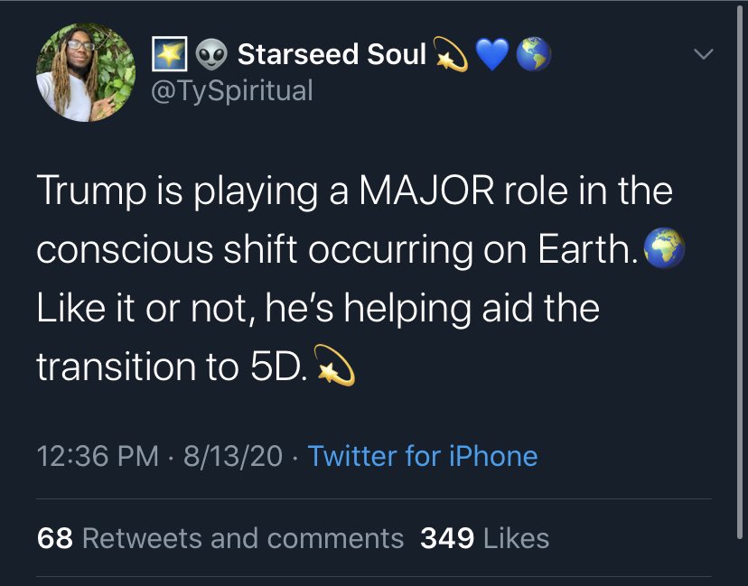 Don’t worry though, Trump will save us. This group believes he is an actual Savior, working with aliens (“Space Family”) to get rid of pedophiles. In order to be a part of this club, you can’t wear a mask though. 