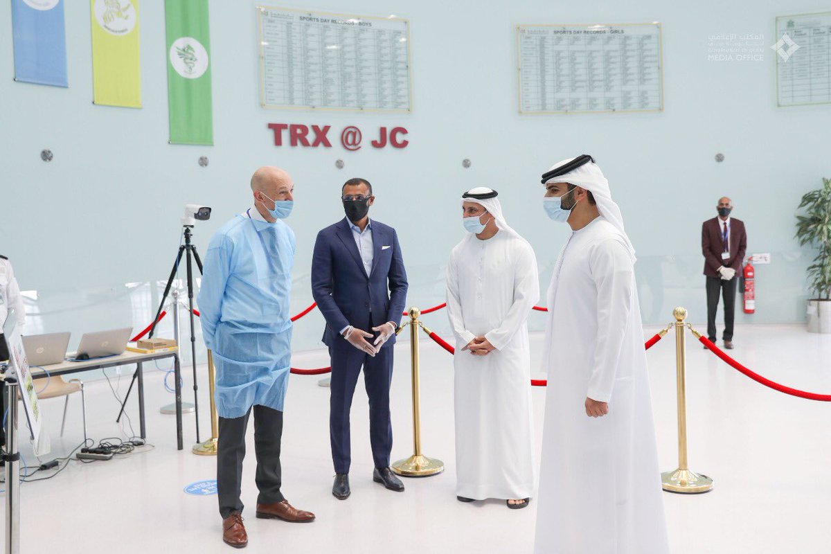 DXBMediaOffice's tweet image. . @sheikhmansoor bin Mohammed visits testing facility for school staff ahead of reopening of schools in #Dubai. 
mediaoffice.ae/en/news/2020/A…