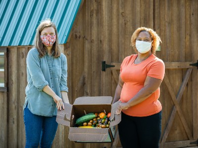 SUcampus's tweet photo. Fresh produce from Pete’s Giving Garden located on South Campus is now available for #SyracuseU and SUNY-ESF students.
🍅 https://t.co/zOuybodDGS https://t.co/Q6JEvnKYmy