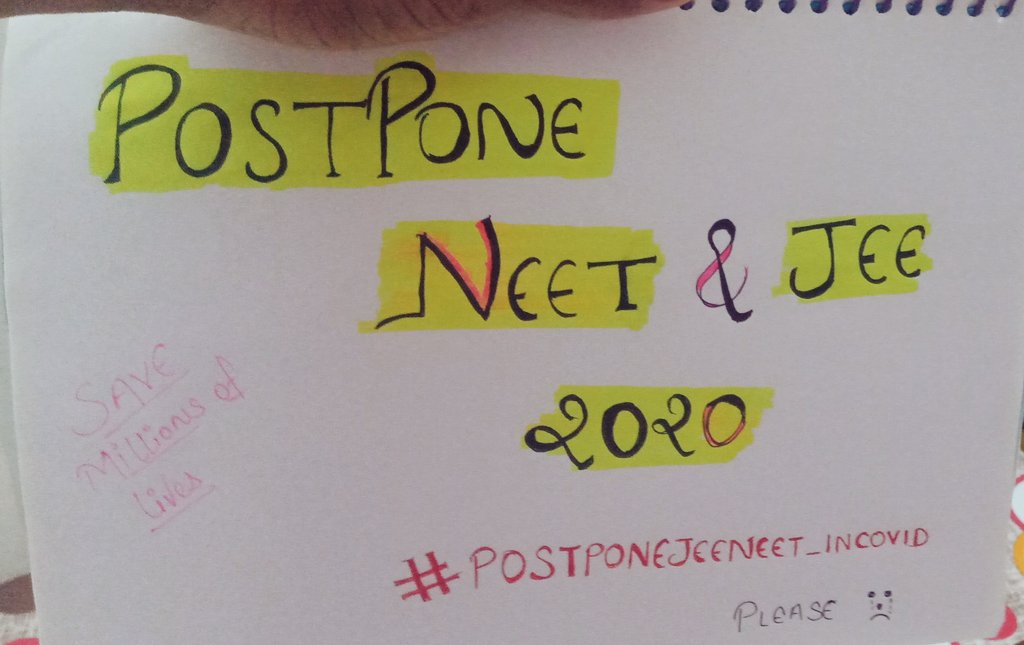 Komalkriti8's tweet photo. #neetJEE2020
Please save us😭☹️
@PMOIndia @DrRPNishank 
@Swamy39 
#AntiStudentModiGovernment https://t.co/dJs5KcN15P