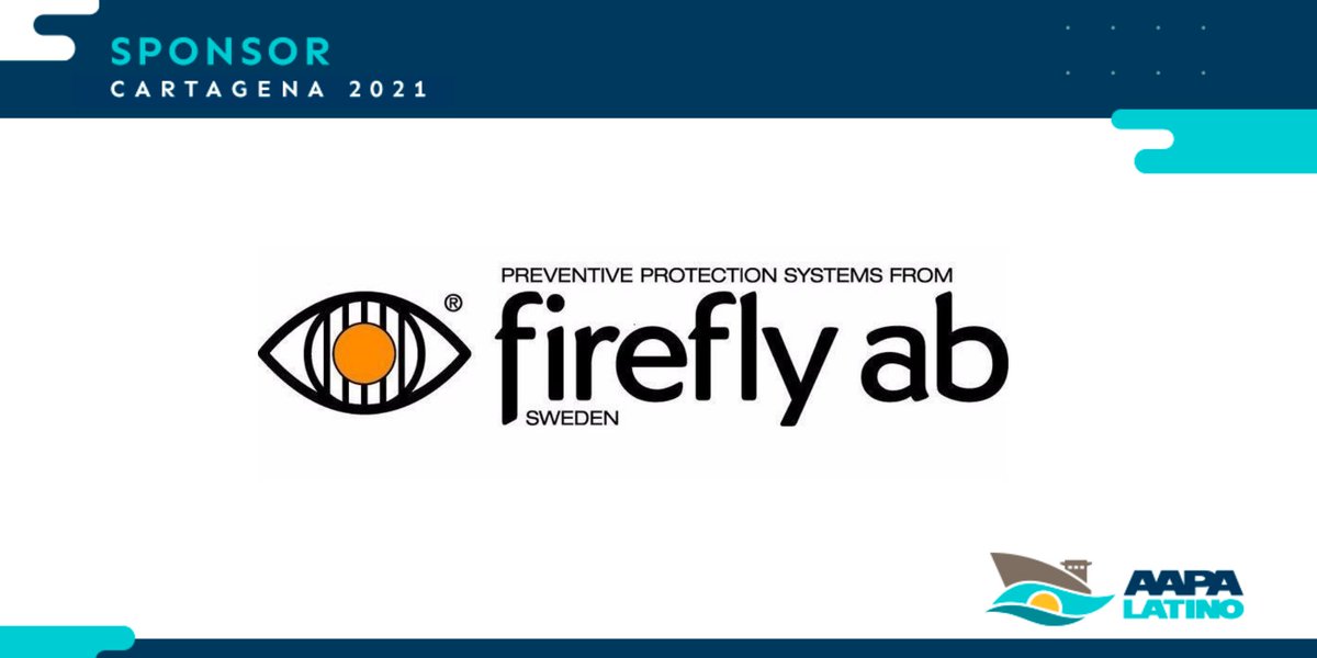 PuertosLatam's tweet photo. We're thrilled to welcome Firefly ab on board as a Supporting Organisation for #AAPALATINO2021.
Estamos encantados de contar nuevamente con #FireflyAb en el XXIX Congreso Latinoamericano de Puertos.
¡Nos encontramos en Cartagena! https://t.co/QJLM3C2SRJ