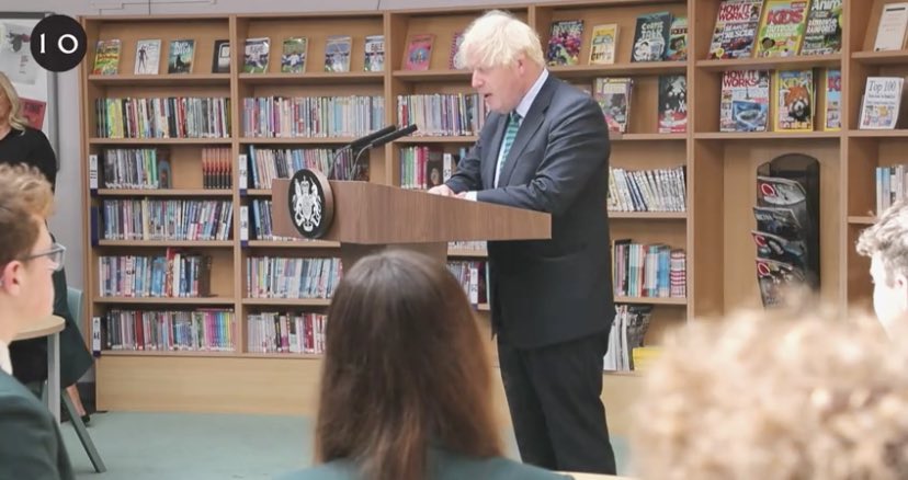 Then I spot The Resistance about Jews resisting the Nazis (and knowing bookshelves and their content has been used by deep state) I’m bored and start to look a bit deeper.Hello! What’s that behind BoJo? A mag rack with....Could all still be a huge coincidence.  6/20