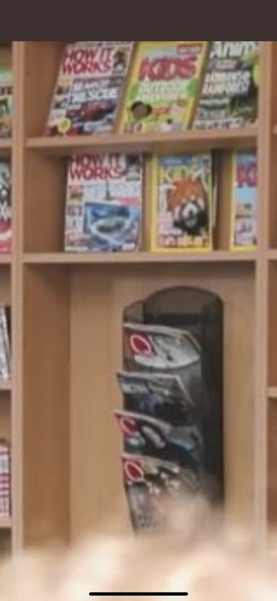 And the “piece de resistance” the magazine e rack. Almost all Q mags...suuure it’s a coincidence. The librarian just happened to choose Q mag who recently shut down as found by  @reidy998 is an odd choice of mag to dominate the rack..16/20