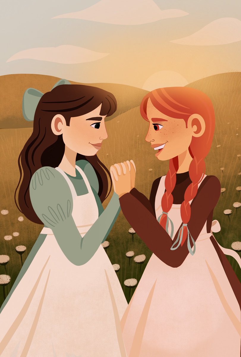 Up next, illustrations for  #AnneofGreenGables — Anne’s Hair Disaster— Anne saves Minnie May— Anne meets Matthew— Anne meets Diana #illustration  #bookdesign