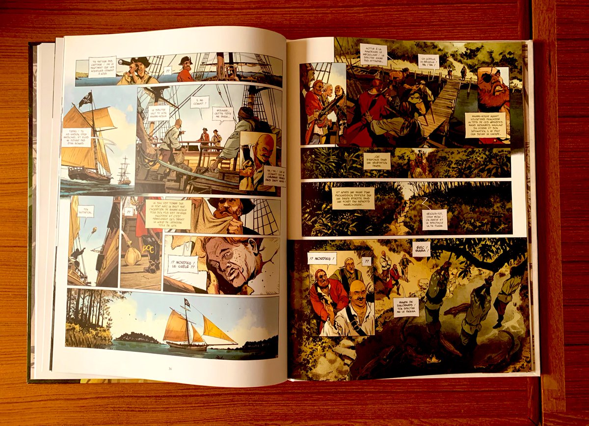 🏴‍☠️ Vive la flibuste ! Le duo Carloni/Kraehn signe un très bel hommage à Charlier. Cette aventure diptyque de Barbe-Rouge est ambitieuse et divertissante à souhait, grâce notamment à ses dialogues ciselés et ses planches contemplatives. Une mise à l’eau réussie ! <a href="/EditionsDargaud/">Editions Dargaud</a>
