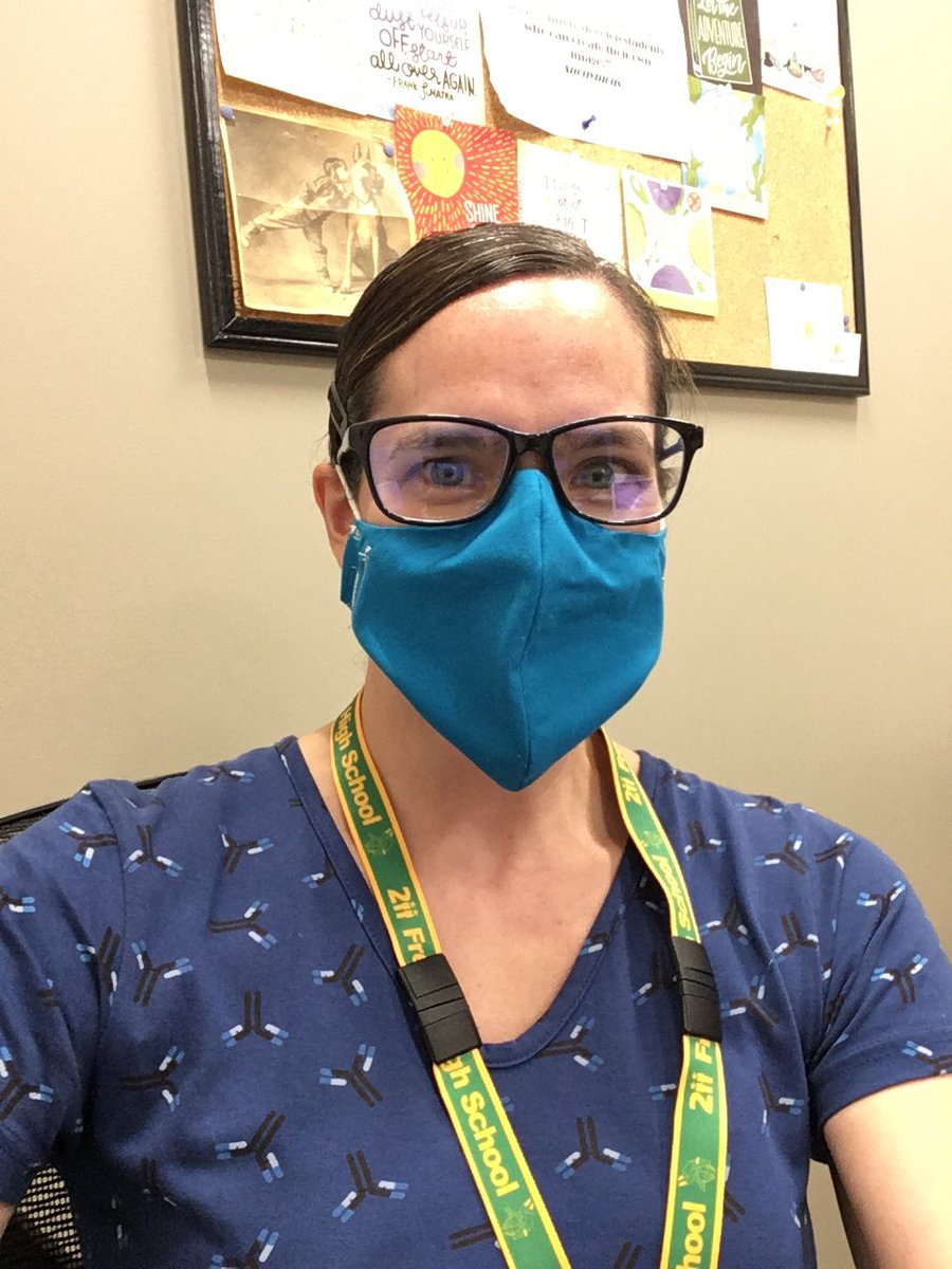 MrsGiegler's tweet photo. It’s Nerdy Thursday so you better believe I am wearing my antibodies dress...gotta boost the immune system neutralize those viruses! Who else is being nerdy today? ⁦@FremdScience⁩ ⁦@FremdVikings⁩ #FHSspirit ⁦@SvahaUSA⁩ https://t.co/qXZew7uTUz