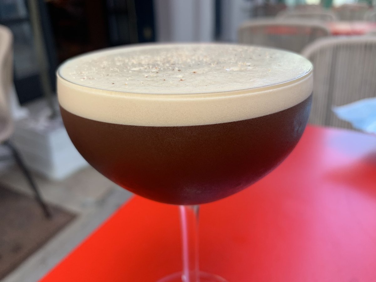 The first espresso martini of the night I think I shall give it the epithet “The Humble Martini”