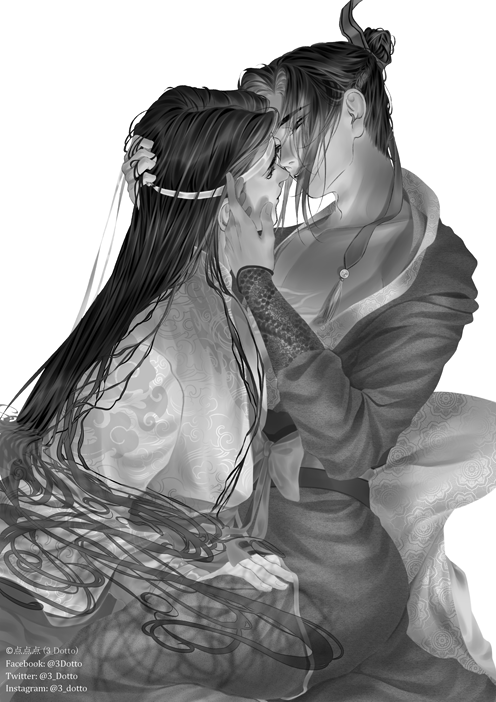 3_Dotto's tweet photo. I prefer the grayscale version ;;;;;;; it looks a lot more depth than it became after I add color ;;;;;;;;
and then I destroyed everything by adding 7749 effects lol fvck
it's fun, but the results are not 😭😭 *sad Dot noise* https://t.co/52hy5vzGld
