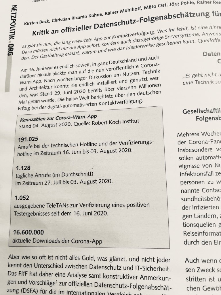 privacyDE's tweet photo. Heute war die neue @FIfF_de Kommunikation in der Post 😀
mit spannenden Themen incl Kritik an der #CoronWarnApp v @Rainer_Rehak @RainerMuehlhoff, Kühne, Ost, Pohle und dem Interview mit @roofjoke 😊 https://t.co/AgxnMCxXld