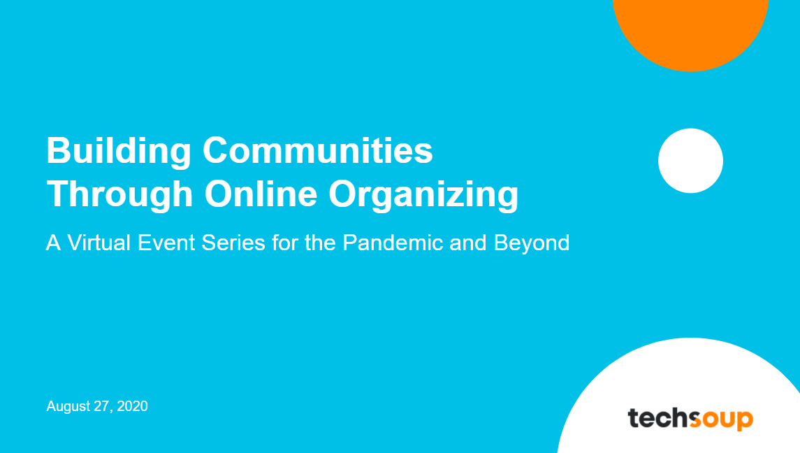 TechSoup's tweet image. Welcome to all who joined the 2nd session of the #TechSoupSeminar: #OnlineOrganizing and Building Solidarity In a Pandemic and Beyond. We’re so happy to have you! Tweet at us and @ballotpedia​, ​​@DemWorksInc, ​​@turbovote, @codeforamerica, ​and @SFMOCI.