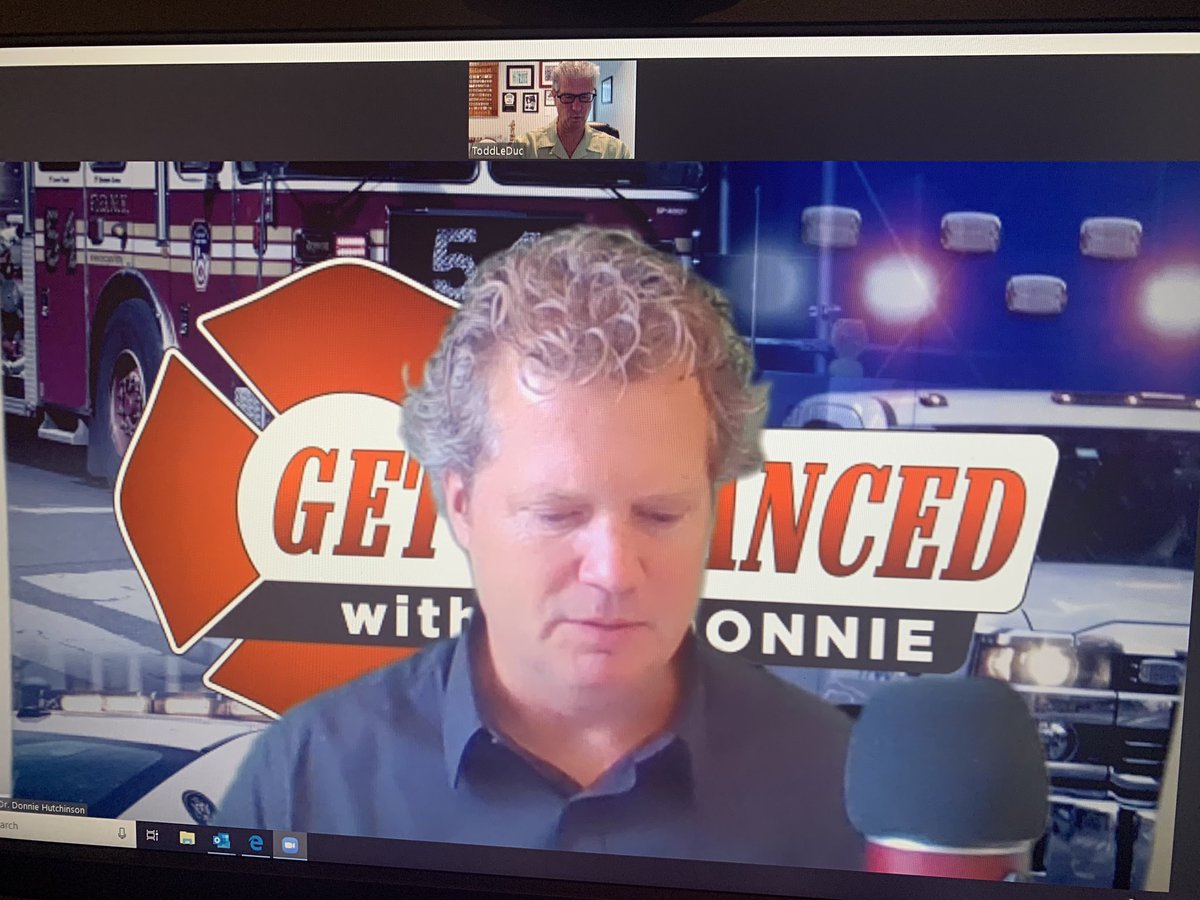 ToddJLeDuc's tweet photo. Honored to join @Donnie_Hutch recording #GetBalanced podcast discussing first responder health, wellness & survival. @LifeScanSaves @DanKerrigan911 @UL_FSRI @fireengineering @Jefffire89 @IAFC_SHS @IAFC @PIOMarkBrady @1stresponderctr @ChiefBashoor @SPrziborowski @SPFPDFireChief https://t.co/kyItXzlVnv
