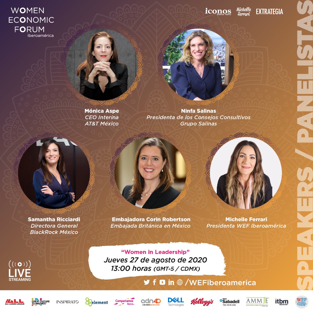 adnnoticiasmx's tweet image. Entra AHORA a wefiberoamerica.com/wp-sala-2-wef-… para escuchar la conversación de @NinfaSalinas sobre "Women in leadership" en el #WomenEconomicForum.
Acceso gratuito, para más información, consulta: wefiberoamerica.com

#BalanceInAction #WEFIberoamerica