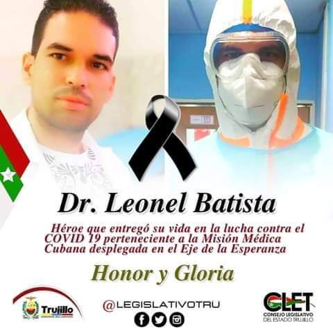 AlinaCabreraMi1's tweet photo. El CAT del progreso   Lamentamos la pérdida de un guerrero de Batas Blanca
@Orlando96823683 
@cubacooperaara1 
#CubaSalvaVidas https://t.co/WTsVmpDLtT