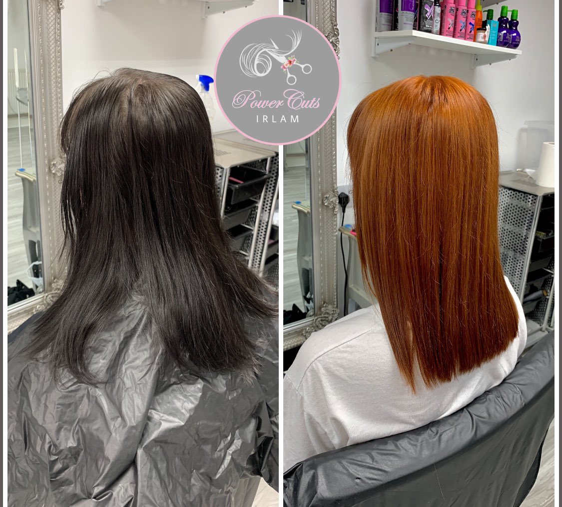 powercutsirlam's tweet photo. Removing home built up box colours today taking this client to a warmer copper colour. #Revlon #revlonprofessional #revlonissimo #hair #hairdresser #hairstyles #hairstylist #hairoftheday #hairofinstagram #manchester #manchestersalon #manchestersalons #irlam #irlamsalon https://t.co/ZMQTgwyKX4