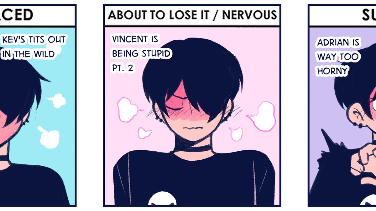 refrainbow's tweet photo. i have blushy goth https://t.co/0HZ2gOZ6Xc https://t.co/kdvgmTaTBg