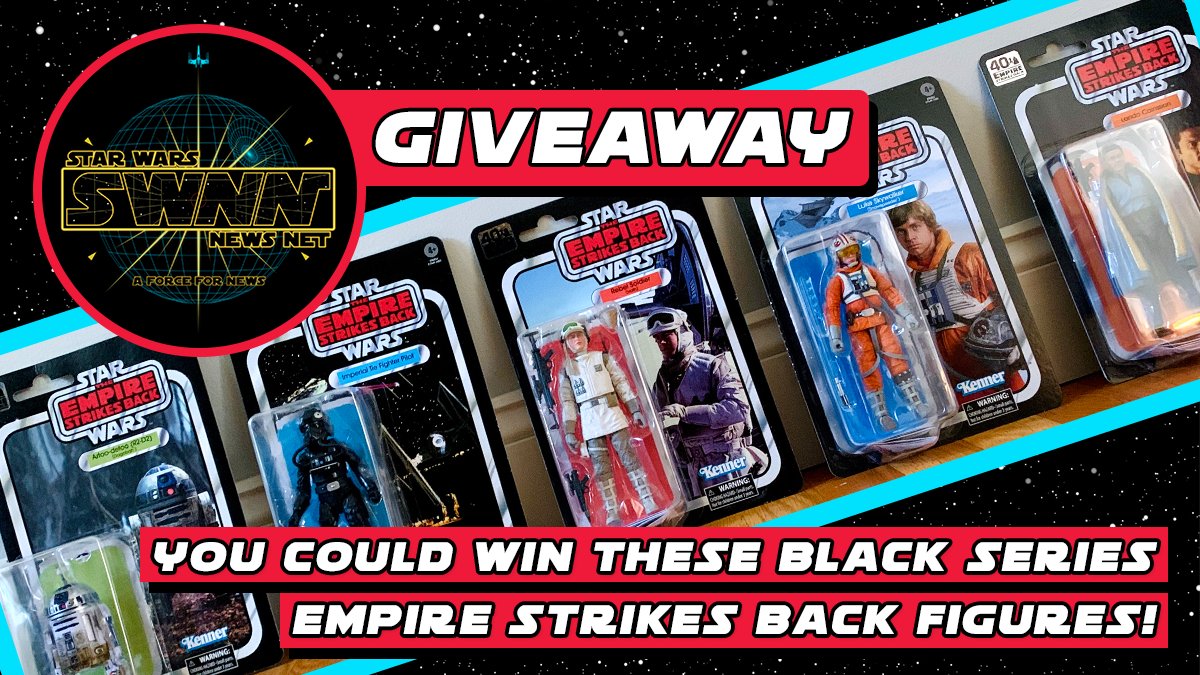 StarWarsNewsNet's tweet image. We're sad to be missing #StarWarsCelebration, but we wanted to celebrate #StarWars with a giveaway!

Want a chance to win these black series #ESB40 figures? 
1. Follow us.
2. Retweet this tweet. 

That's it! Winner will be randomly selected on 8/31. May the Force be with you.