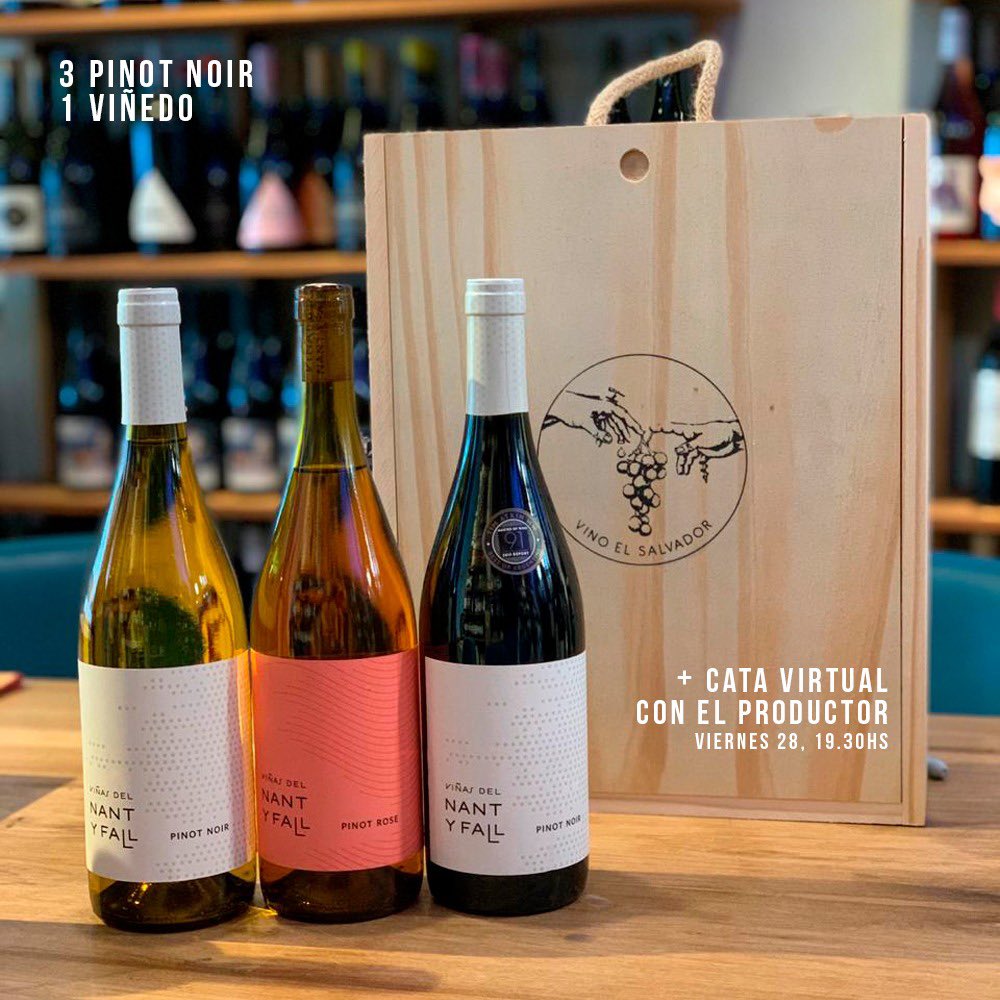 ¿Tenés plan para mañana? Nos quedan 3 cajas de Nant y Fall para que mañana a las 19.30hs vivas con nosotros la degustación virtual de los 3 Pinot Noir - el blanco, el rosado y el tinto - que se traen todo el poder de Trevelin, Chubut. 

Chateanos al 11 4889-7049 📱