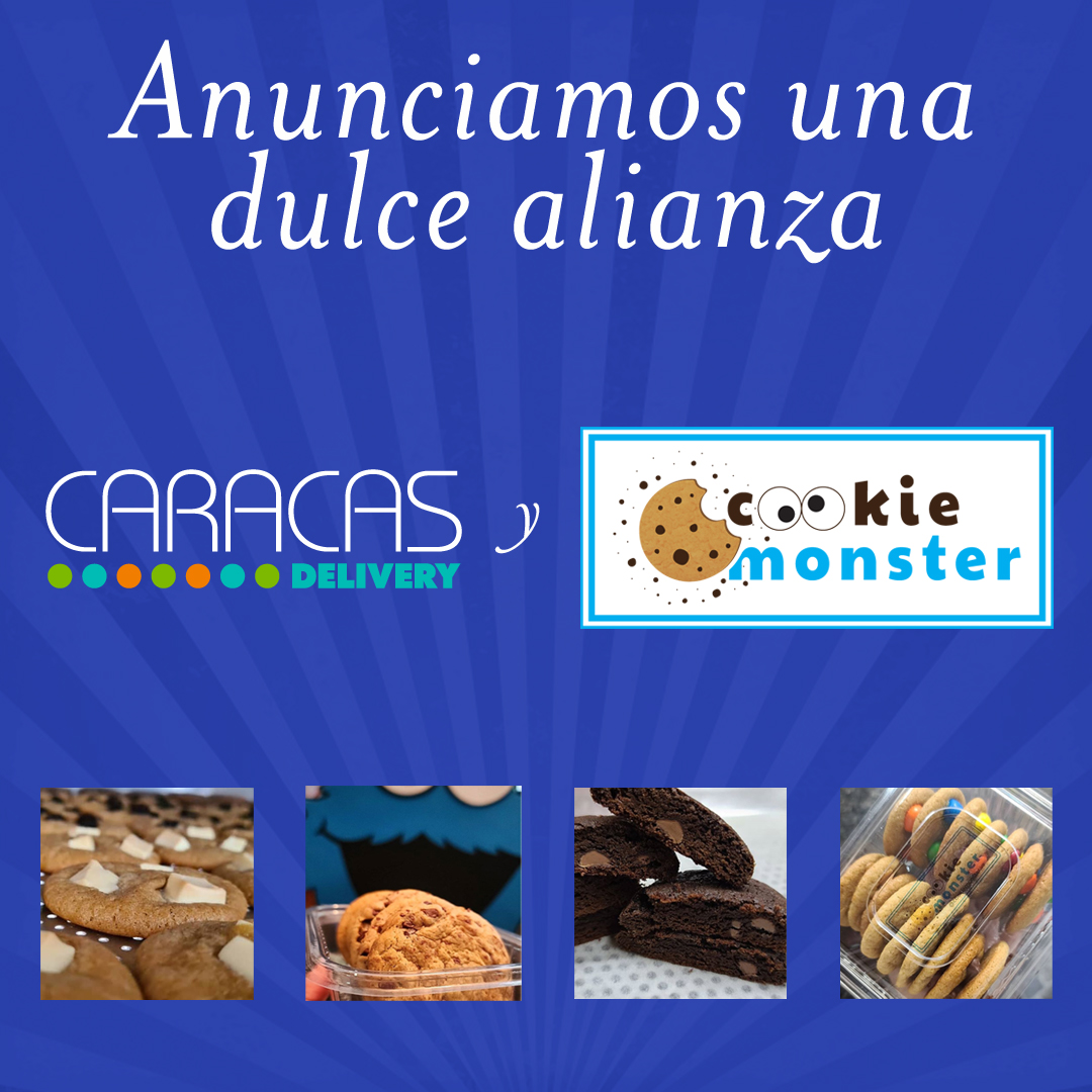 CcsDeliv's tweet photo. Nos complace anunciarles la nueva alianza entre @ccs.deliv y @cookiemonster.ve

#deliverycaracas #cookiemonsterve #cookiescaracas #cookieschewy #chewycaracas #deliverymiranda #ccsdeliv #entregasadomicilio #entregas #entregaspersonales #entregasegura https://t.co/XMYABB2qek