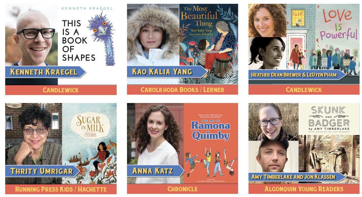 MidwestBooks's tweet photo. For real! Look at this beautiful array of authors and illustrators we're hosting tonight. An Evening with Picture Books will delight and inspire. Register here: https://t.co/x9uY7hUUMi @Candlewick, @LernerBooks, @HachetteUS, @ChronicleBooks, @AlgonquinYR https://t.co/XijEXW4t3j