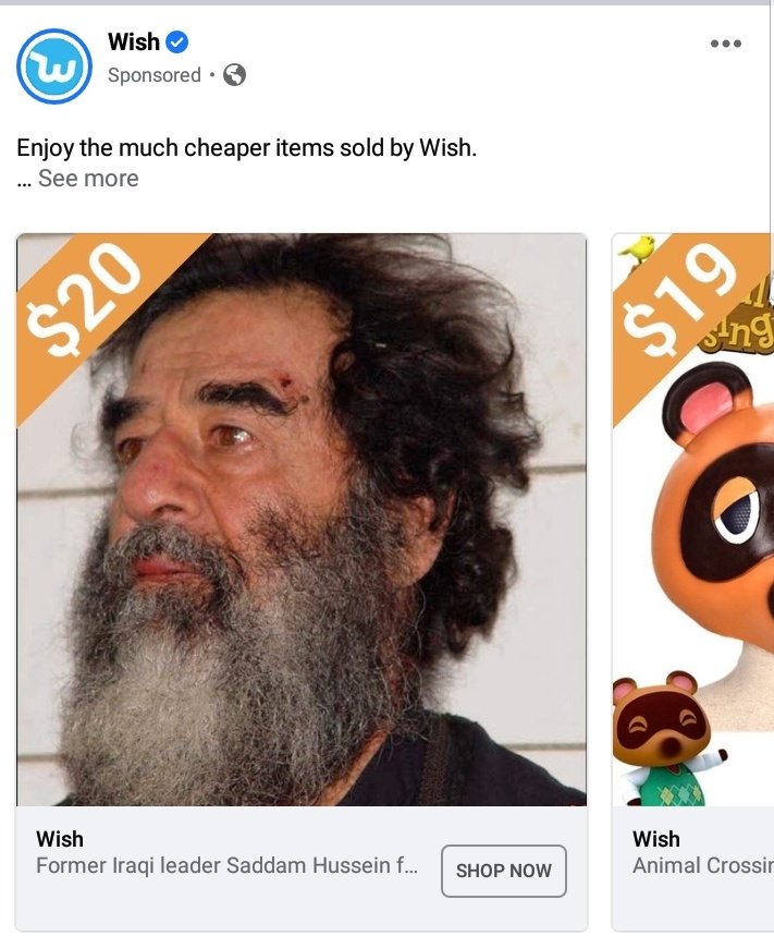 the__NFE's tweet image. Wish reallybe stepping it up a notch, you can now get "Former Iraqi Leader Saddam Hussein" for $20 now that's a deal if I've ever seen one.